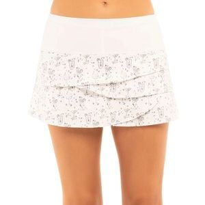 Scalloped Cocktail Print Tennis Skirt Size Small NWT